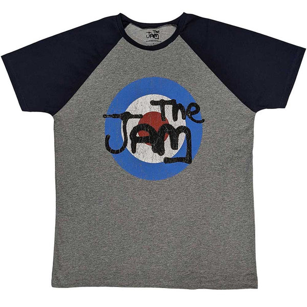 The Jam | Official Band Raglan T-Shirt | Vintage Logo