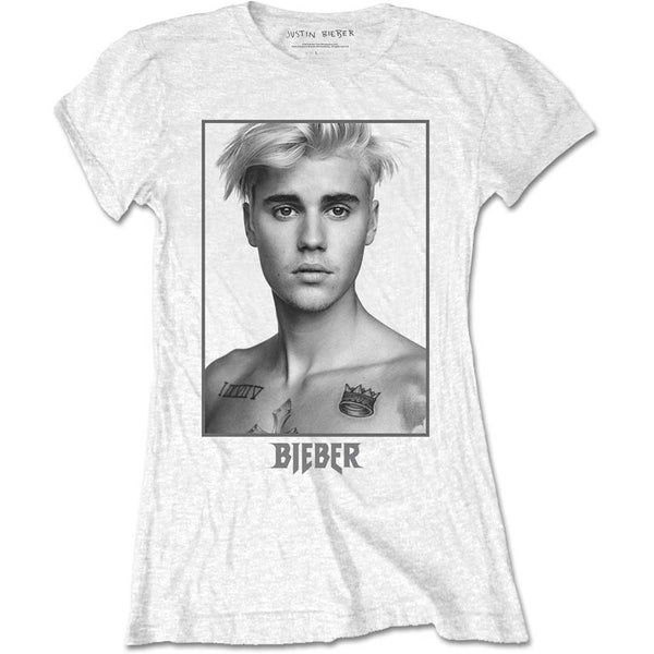 Justin Bieber Ladies T-Shirt: Sorry Ladies (Back Print)