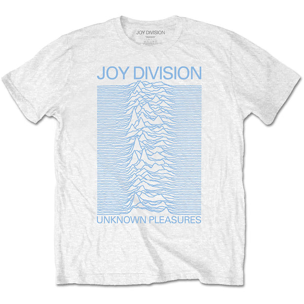 Joy Division | Official Band T-Shirt | Unknown Pleasures Blue On White
