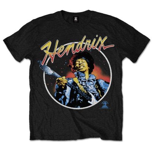 Jimi Hendrix Unisex Tee: Script Circle