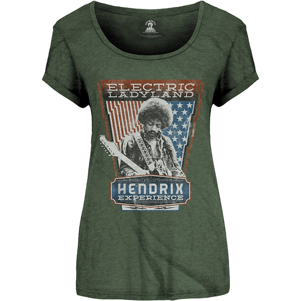 Jimi Hendrix Ladies T-Shirt: Electric Ladyland