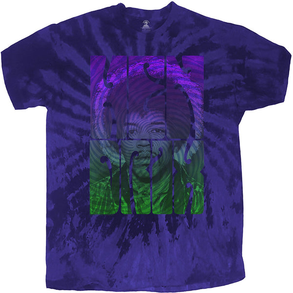 Jimi Hendrix | Official Band T-Shirt | Swirly Text (Dip-Dye)