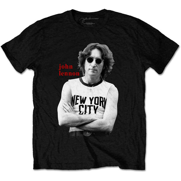 John Lennon | Official Band T-Shirt | New York City B&W