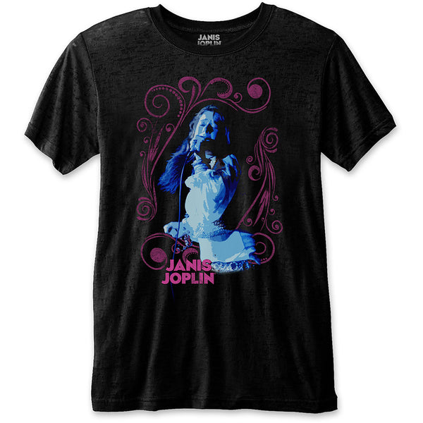 Janis Joplin | Official Band T-Shirt | Floral Frame