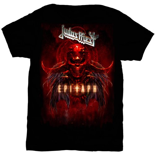 Judas Priest | Official Band T-Shirt | Epitaph Red Horns