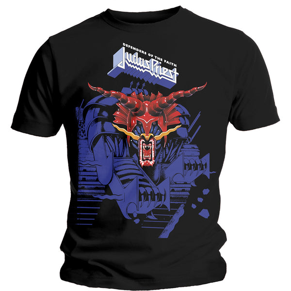 Judas Priest | Official Band T-Shirt | Defenders Blue