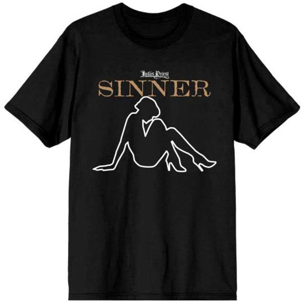 Judas Priest | Official Band T-Shirt | Sin After Sin Sinner Slogan Lady
