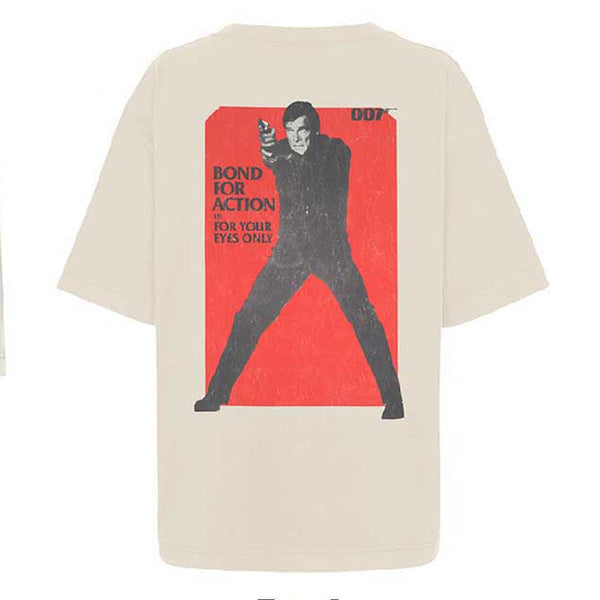 James Bond 007 | Official Band T-Shirt | For Your Eyes Only Bond For Action (Back Print)