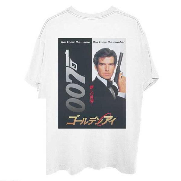 James Bond 007 | Official Band T-Shirt | Goldeneye Japanese Poster (Back Print)