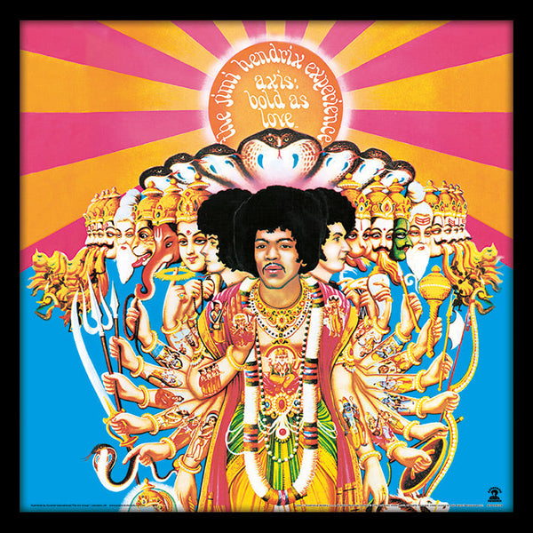 Jimi Hendrix Axis Bold As Love: 30.5 x 30.5cm Framed Print