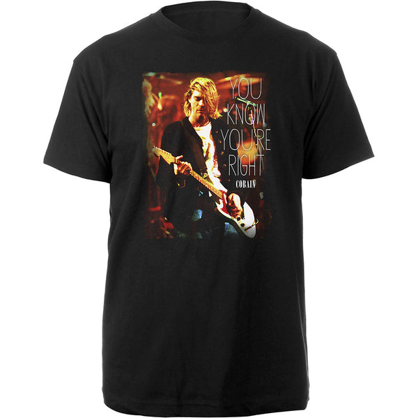 Kurt Cobain | Official Band T-Shirt | You Know You're Right