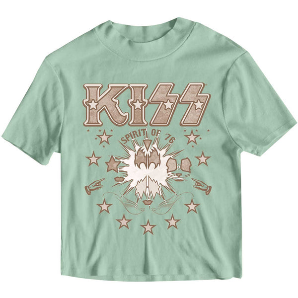 KISS Ladies Crop Top: Spirit of '76