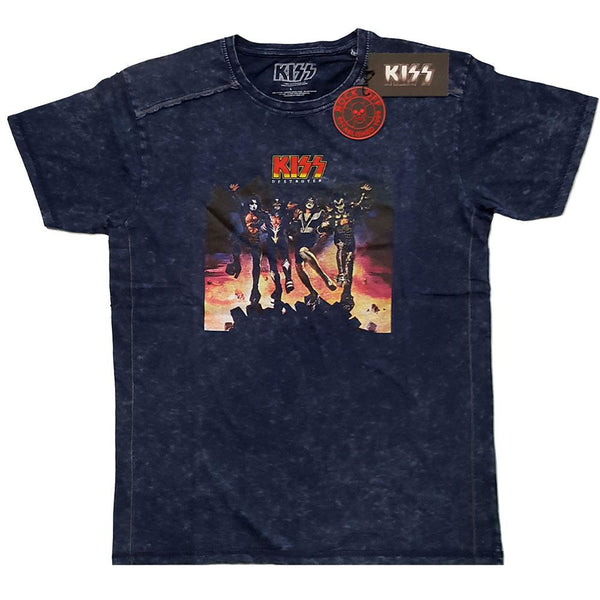 KISS Unisex Snow Wash Tee: Destroyer