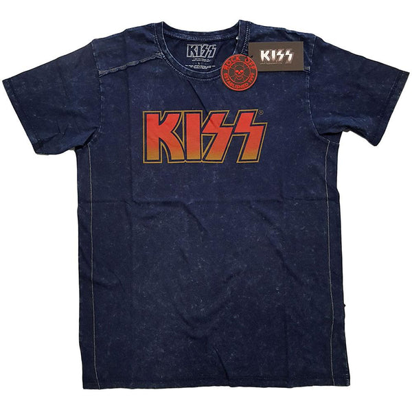 KISS Unisex Snow Wash Tee: Classic Logo