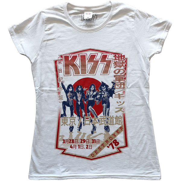 KISS Ladies T-Shirt: Destroyer Tour '78