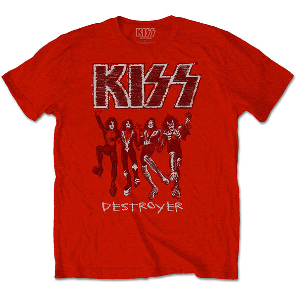 KISS | Official Band T-Shirt | Destroyer Sketch