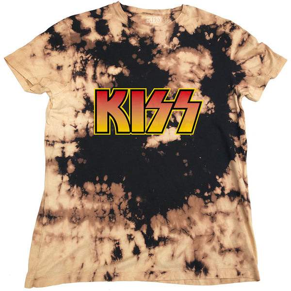 KISS | Official Band T-Shirt | Classic Logo (Dip-Dye)