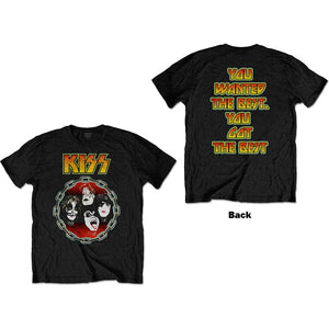 KISS Unisex Tee: You Wanted The Best (Back Print)