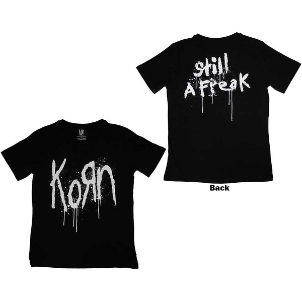 Korn | Official Band Ladies T-Shirt | Still A Freak (Back Print)