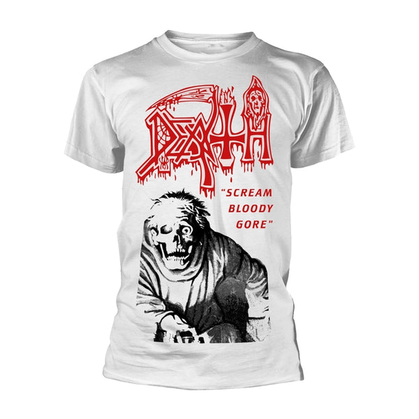 Death Unisex T-shirt: Scream Bloody Gore (back print)