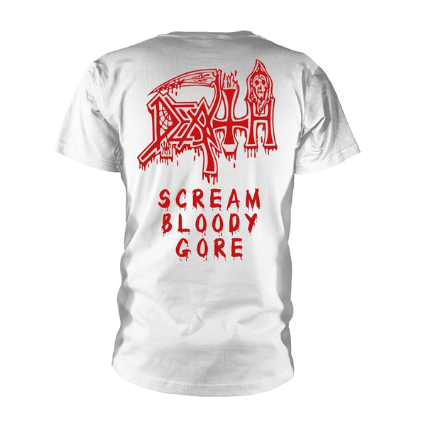 Death Unisex T-shirt: Scream Bloody Gore (back print)