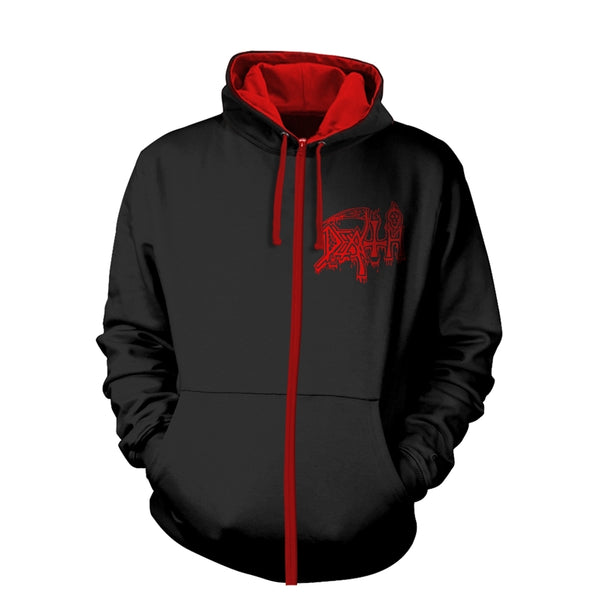 Death Unisex Hooded Top: The Sound Of Perseverance (back print)