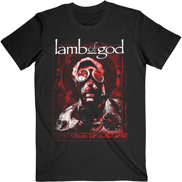 Lamb Of God | Official Band T-Shirt | Gas Masks Waves