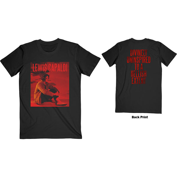 Lewis Capaldi | Official Band T-Shirt | Divinely Uninspired (Back Print)