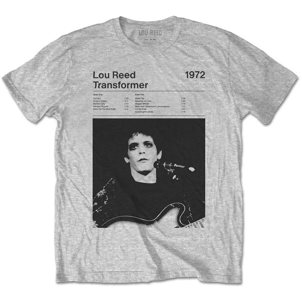 Lou Reed | Official Band T-Shirt | Transformer Track List