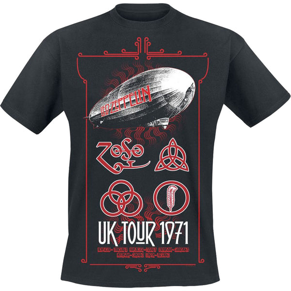 Led Zeppelin | Official Band T-Shirt | UK Tour '71.