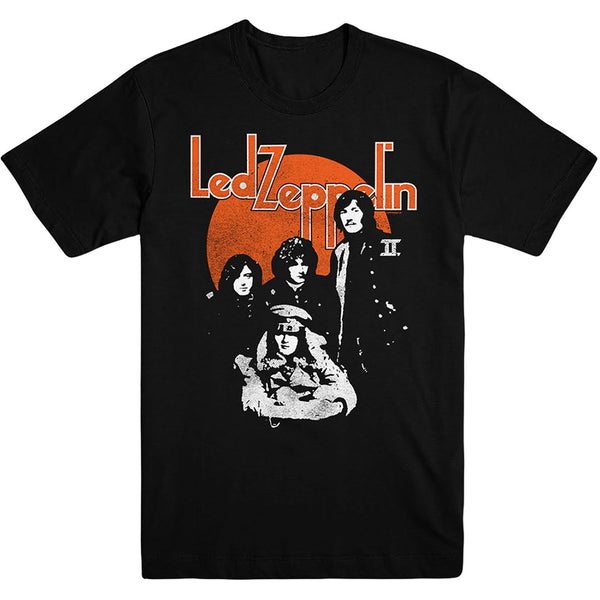 Led Zeppelin | Official Band T-Shirt | Orange Circle