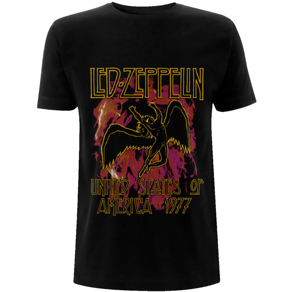 Led Zeppelin | Official Band T-Shirt | Flames