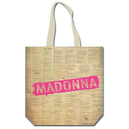 Madonna Cotton Tote Bag: Celebration (Back Print)