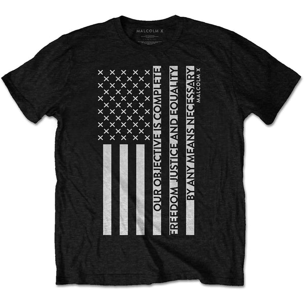 Malcolm X | Official Band T-Shirt | Freedom Flag