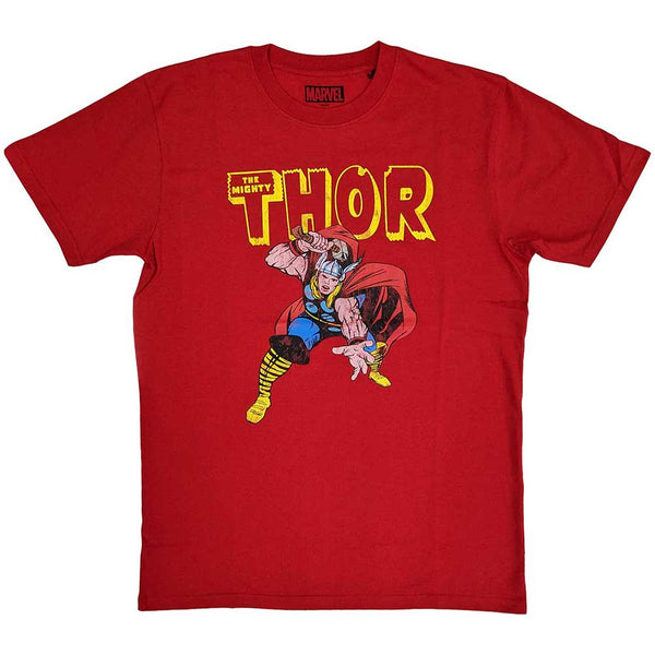 Marvel Comics | Official  Film T-Shirt | Thor Hammer Distressed