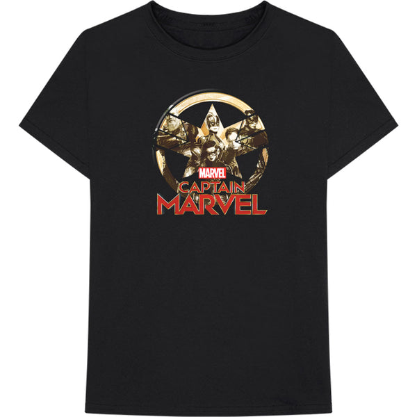 Marvel Comics | Official Band T-Shirt | Captain Marvel Star Logo