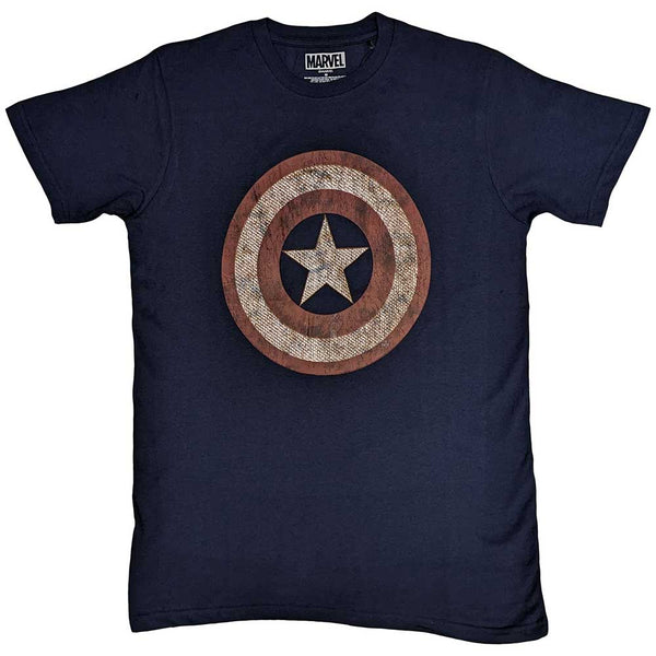 Marvel Comics | Official  Film T-Shirt | Captain America Embroidered Shield