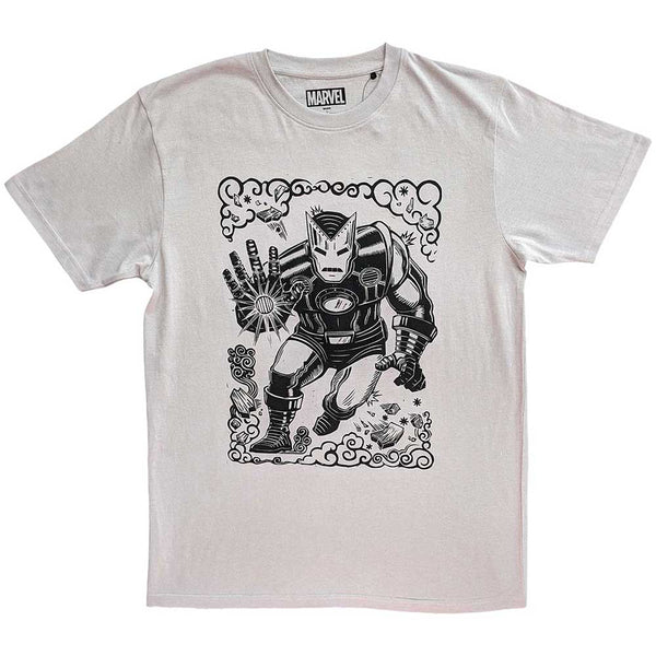 Marvel Comics | Official  Film T-Shirt | Iron Man Sketch