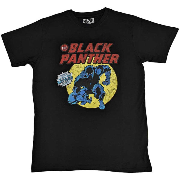 Marvel Comics | Official  Film T-Shirt | Black Panther Retro Comic