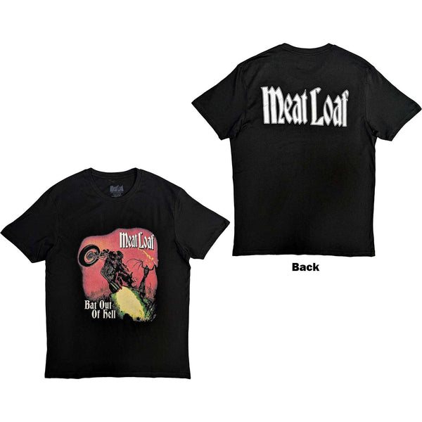 Meat Loaf | Official Band T-Shirt | Bat Out Of Hell Cover (Back Print)