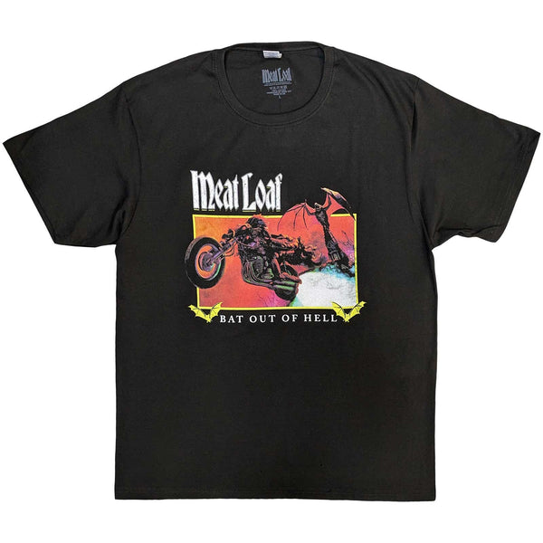 Meat Loaf | Official Band T-Shirt | Bat Out Of Hell Rectangle