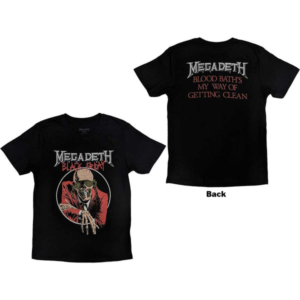 Megadeth | Official Band T-Shirt | Black Friday (Back Print)