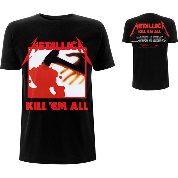Metallica | Official Band T-shirt | Kill 'Em All Tracks (Back Print)