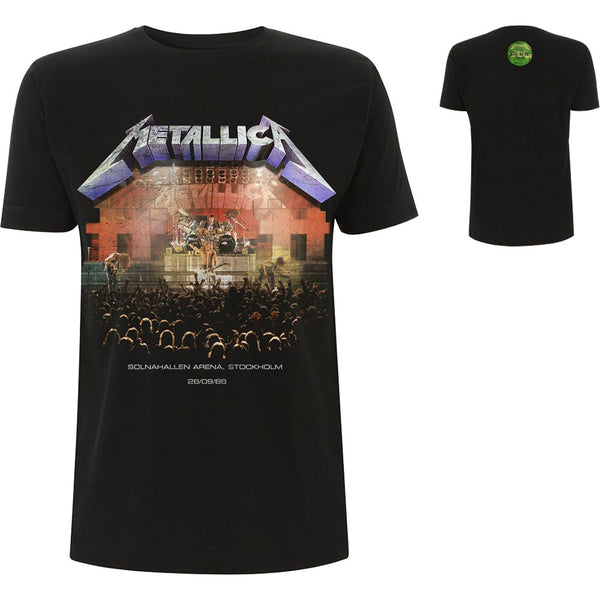 Metallica | Official Band T-Shirt | Stockholm '86. (Back Print)