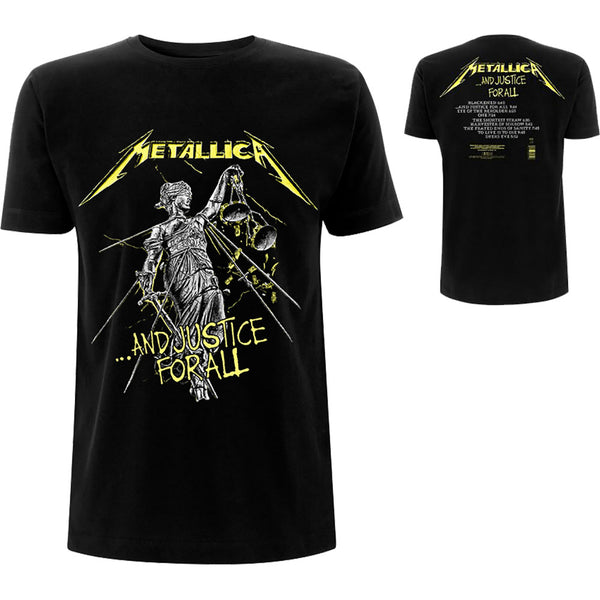 Metallica | Official Band T-Shirt | And Justice For All Tracks (Back Print)