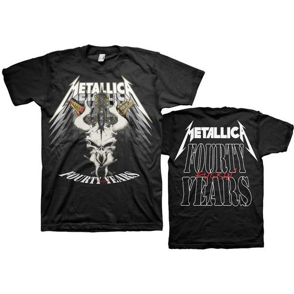 Metallica | Official Band T-Shirt | 40th Anniversary Forty Years (Back Print)