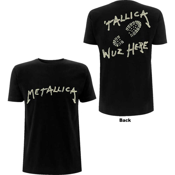 Metallica | Official Band T-Shirt | Wuz Here (Back Print)