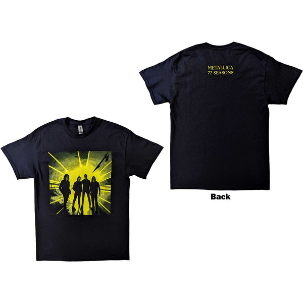 Metallica | Official Band T-Shirt | 72 Seasons Burnt Strobe (Back Print)