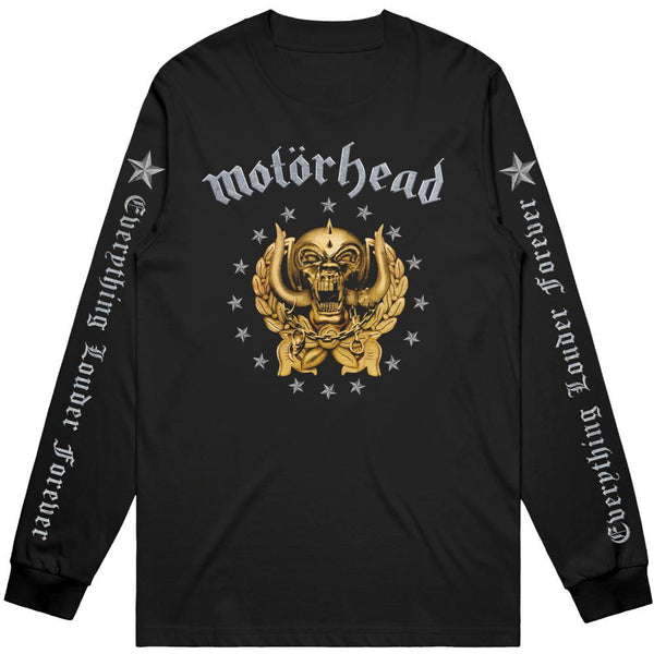 Motorhead Unisex Long Sleeved T-Shirt: Everything Louder Forever (Sleeve Print)