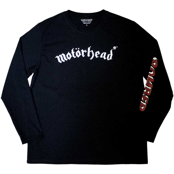 Motorhead| Official Band Long Sleeve T-Shirt | Bomber (Back & Sleeve Print)